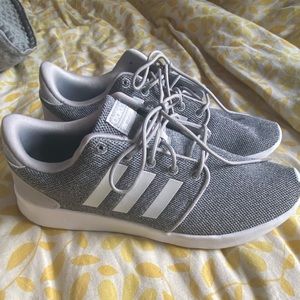 Size 10 Gray Adidas Cloud Form Sneakers